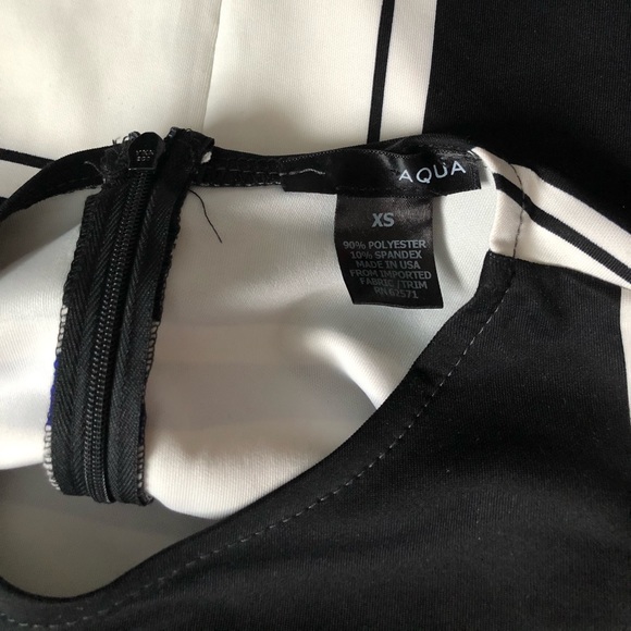 AQUA (Bloomingdales brand) Striped Body Con Dress - Picture 2 of 5